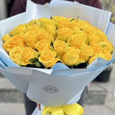 Букет из желтых роз