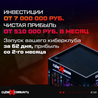 Франшиза компьютерного клуба «CyberX Community»